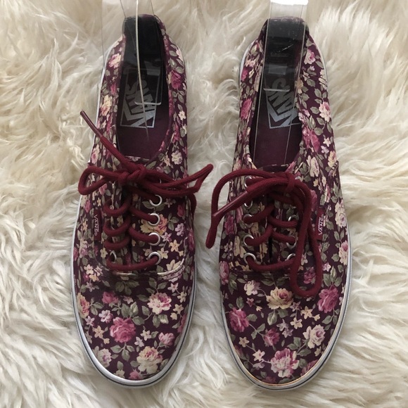 Vans Floral Low Ankle Skate Sneakers Shoes - Picture 7 of 8